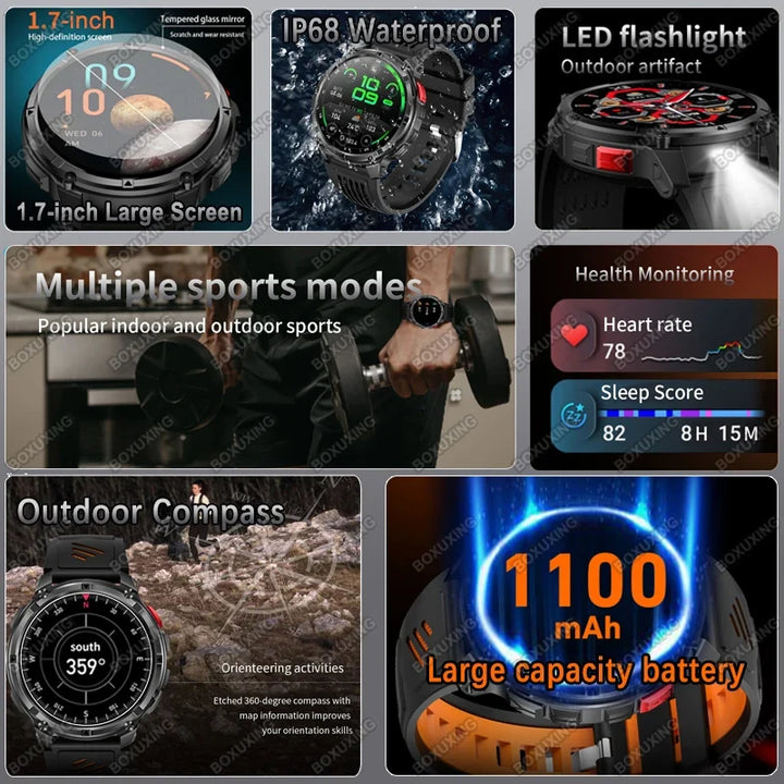 T-Rex3 Ultra Military GPS Waterproof Sports Smartwatch