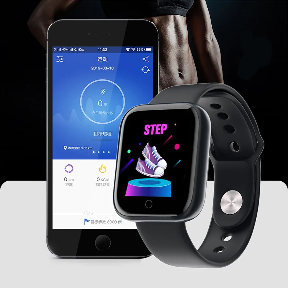 D20 Bluetooth 5.0 Smartwatch Fitness Sleep Tracker