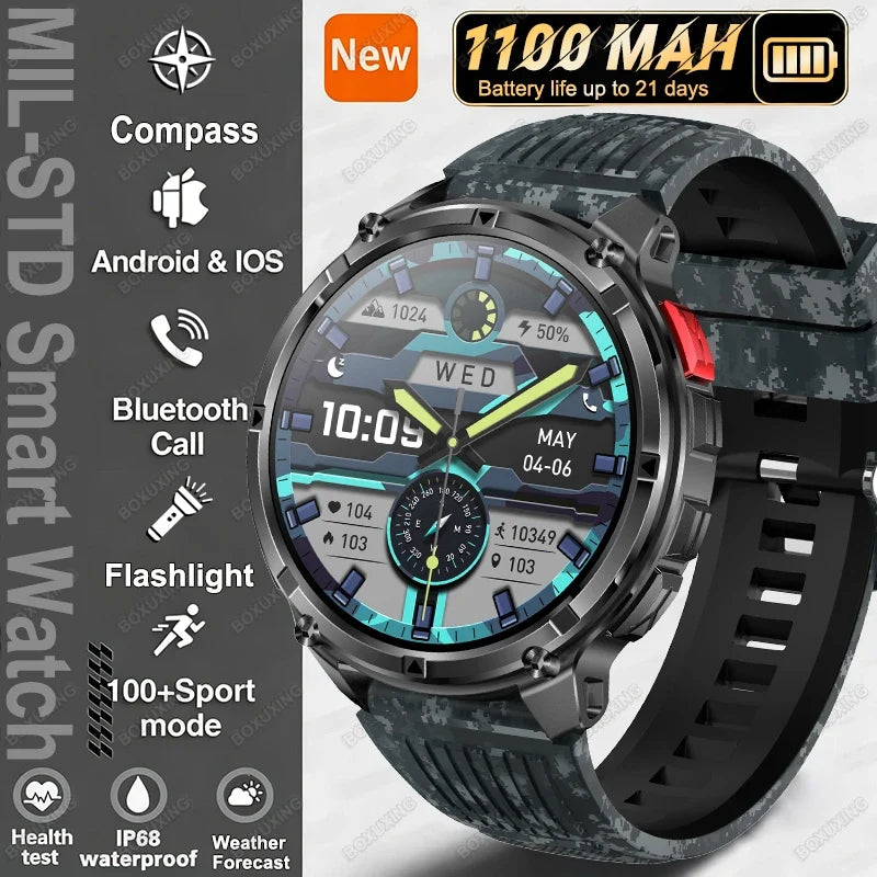 T-Rex3 Ultra Military GPS Waterproof Sports Smartwatch
