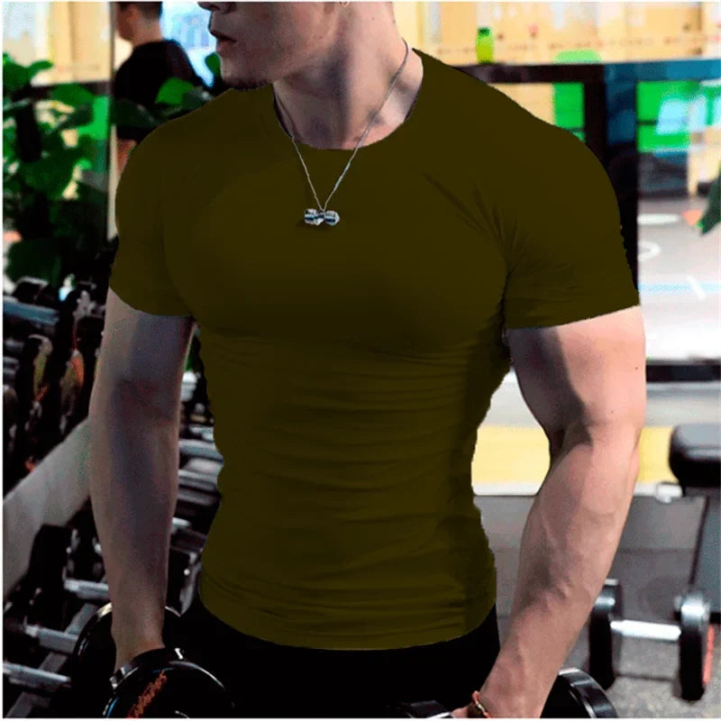 Men's Compression Quick-Dry Fitness Workout T-Shirt