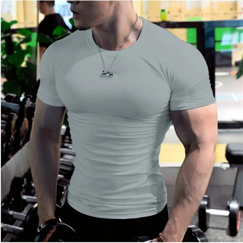 Men's Compression Quick-Dry Fitness Workout T-Shirt