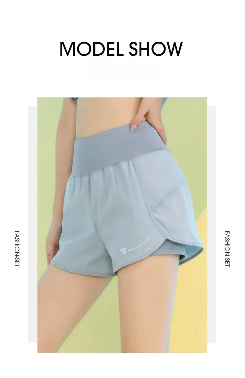 PHIGEER Women's Lightweight Yoga & Workout Shorts with Pocket