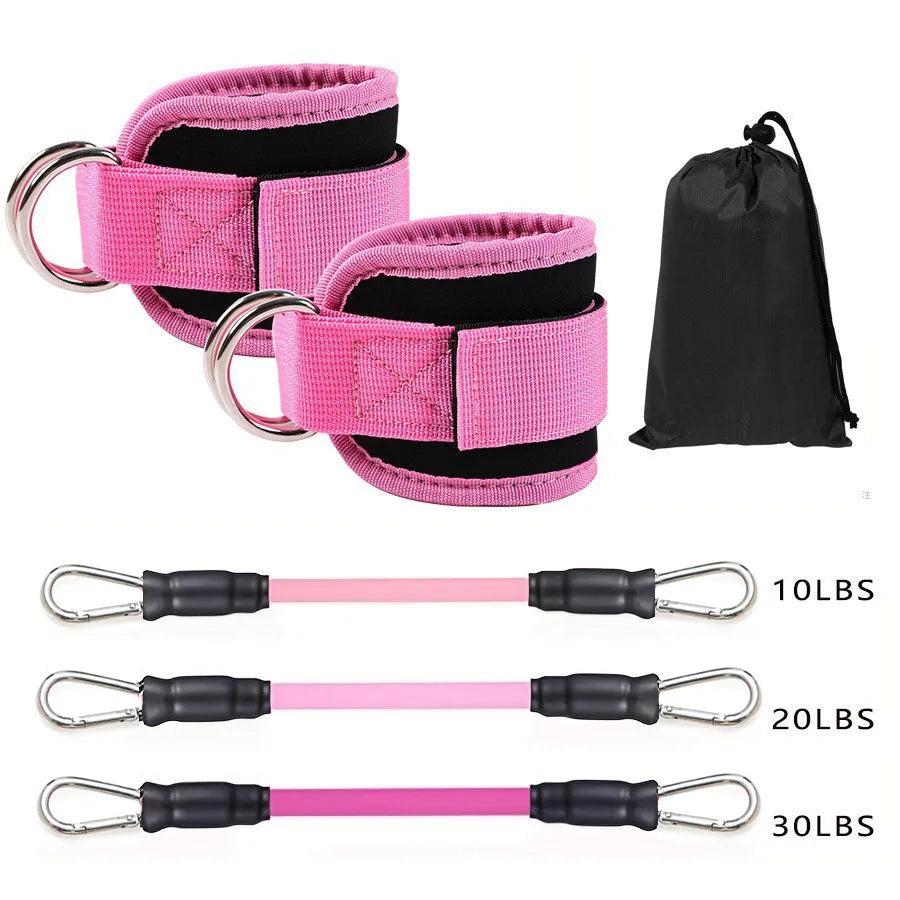 Ankle Strap Resistance Bands for Lower Body Workouts