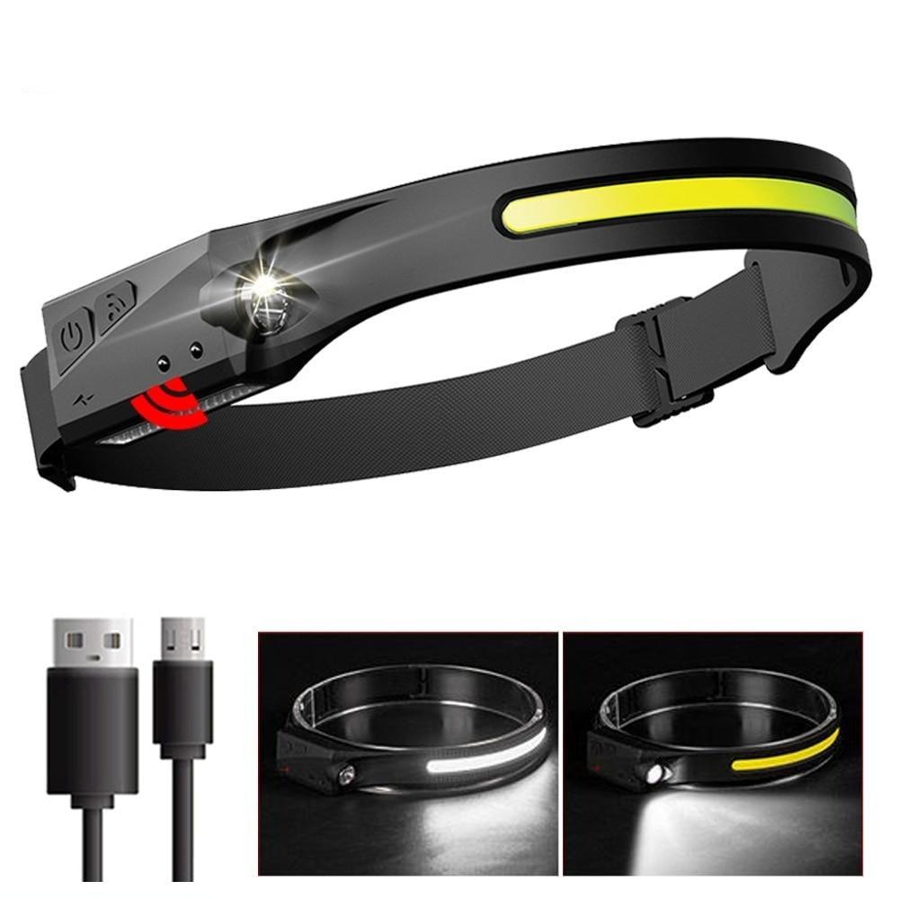 Rechargeable LED Headlamp with 5 Lighting Modes