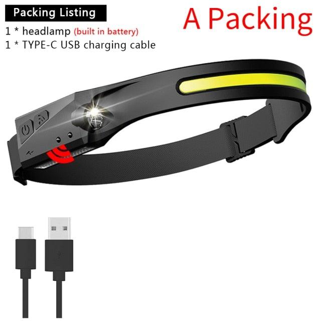 Rechargeable LED Headlamp with 5 Lighting Modes