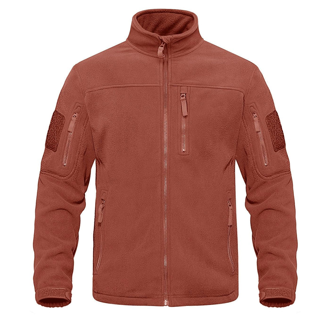Men's Dark Blue Multi-Pocket Tactical Fleece Jacket