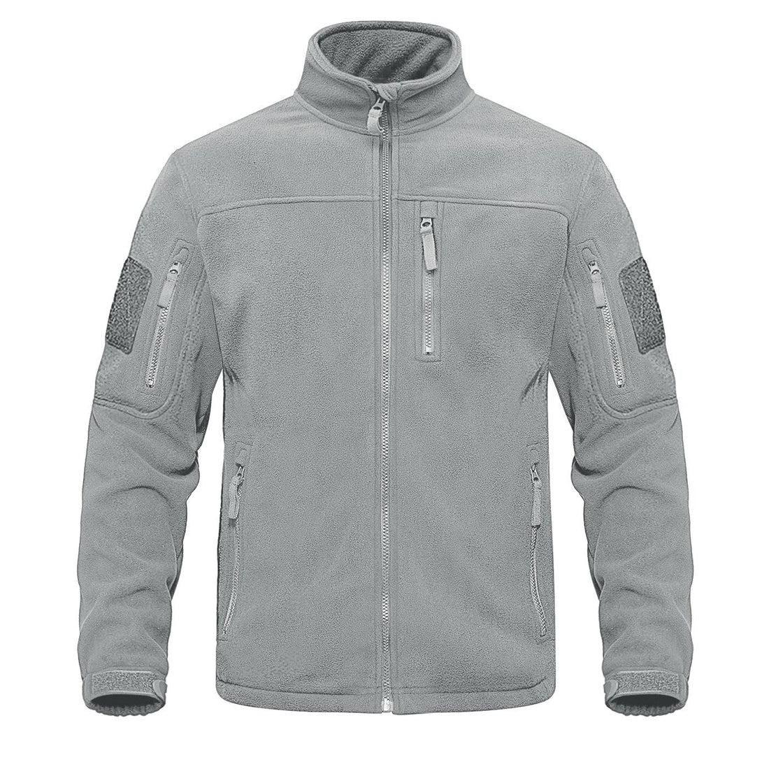 Men's Dark Blue Multi-Pocket Tactical Fleece Jacket