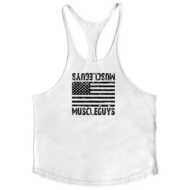Men's Cotton Bodybuilding Gym Tank Top