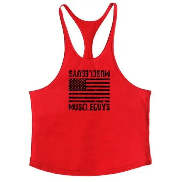 Men's Cotton Bodybuilding Gym Tank Top