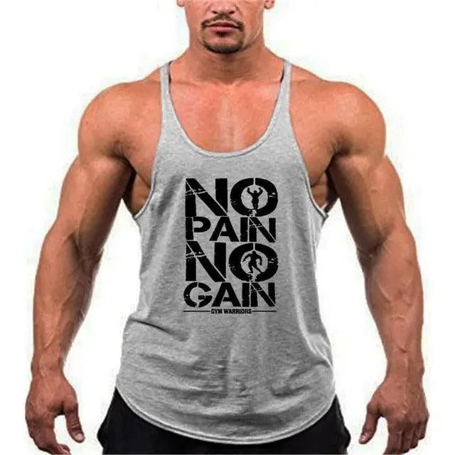 Men's Cotton Bodybuilding Gym Tank Top