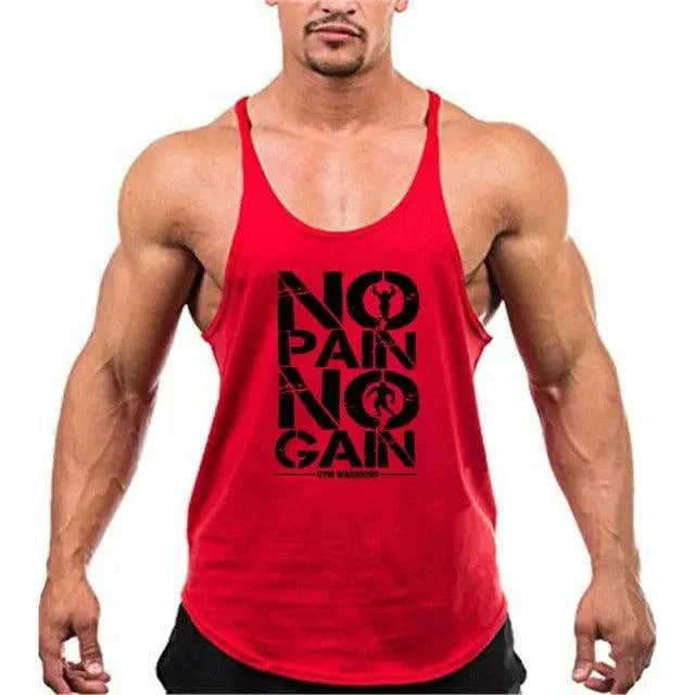 Men's Cotton Bodybuilding Gym Tank Top