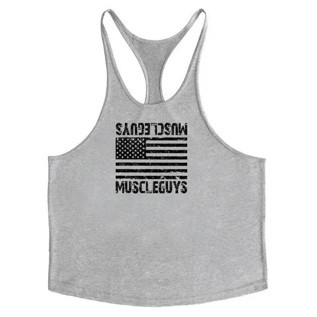 Men's Cotton Bodybuilding Gym Tank Top