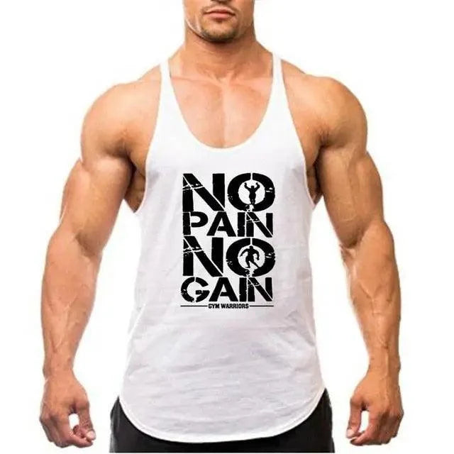 Men's Cotton Bodybuilding Gym Tank Top