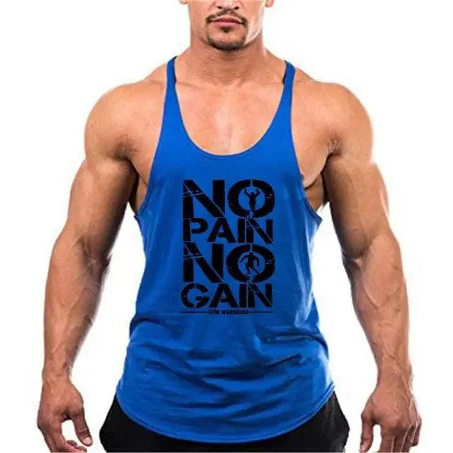Men's Cotton Bodybuilding Gym Tank Top
