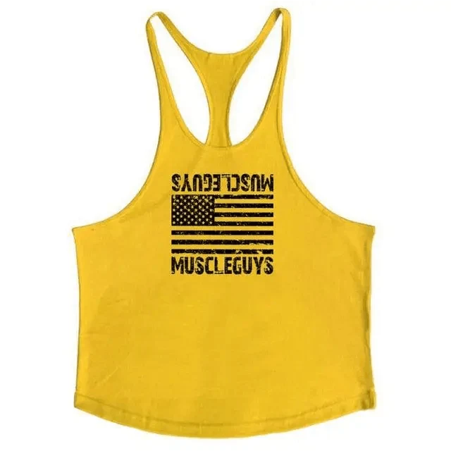 Men's Cotton Bodybuilding Gym Tank Top