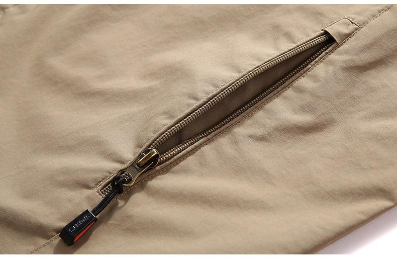 Men's Waterproof Hooded Lightweight Hiking Jacket 5XL