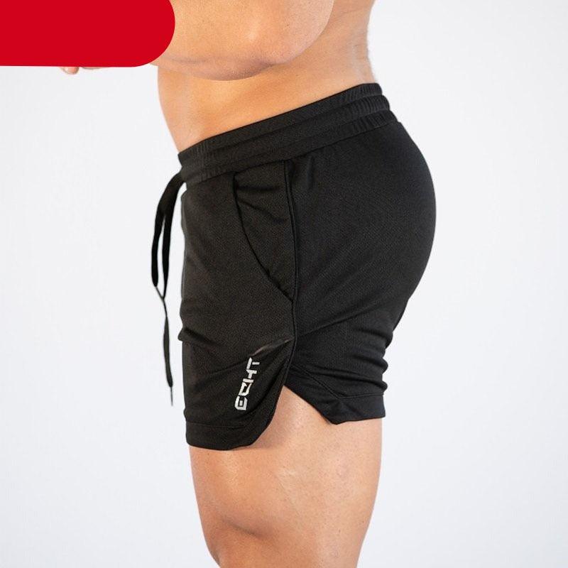 Men's Quick-Dry Compression Fitness Shorts with Pockets