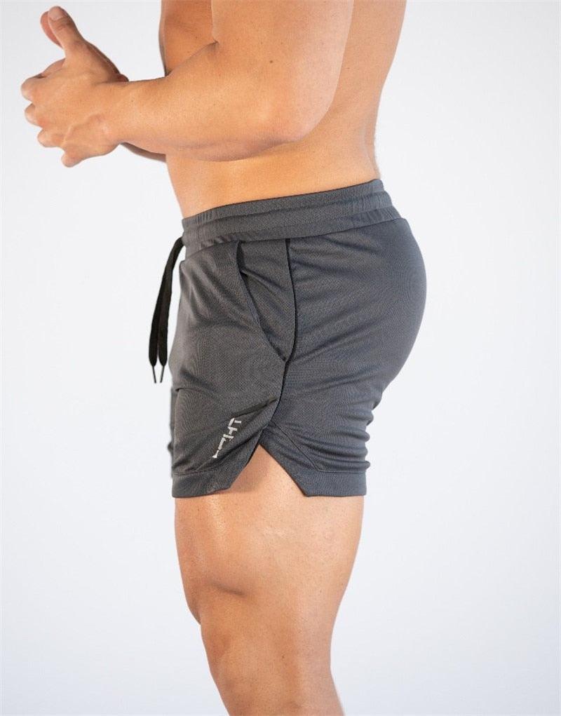 Men's Quick-Dry Compression Fitness Shorts with Pockets