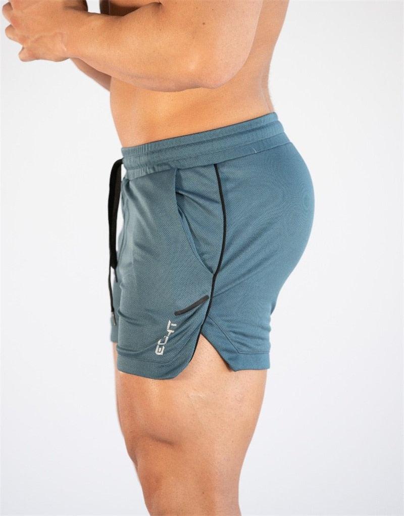 Men's Quick-Dry Compression Fitness Shorts with Pockets