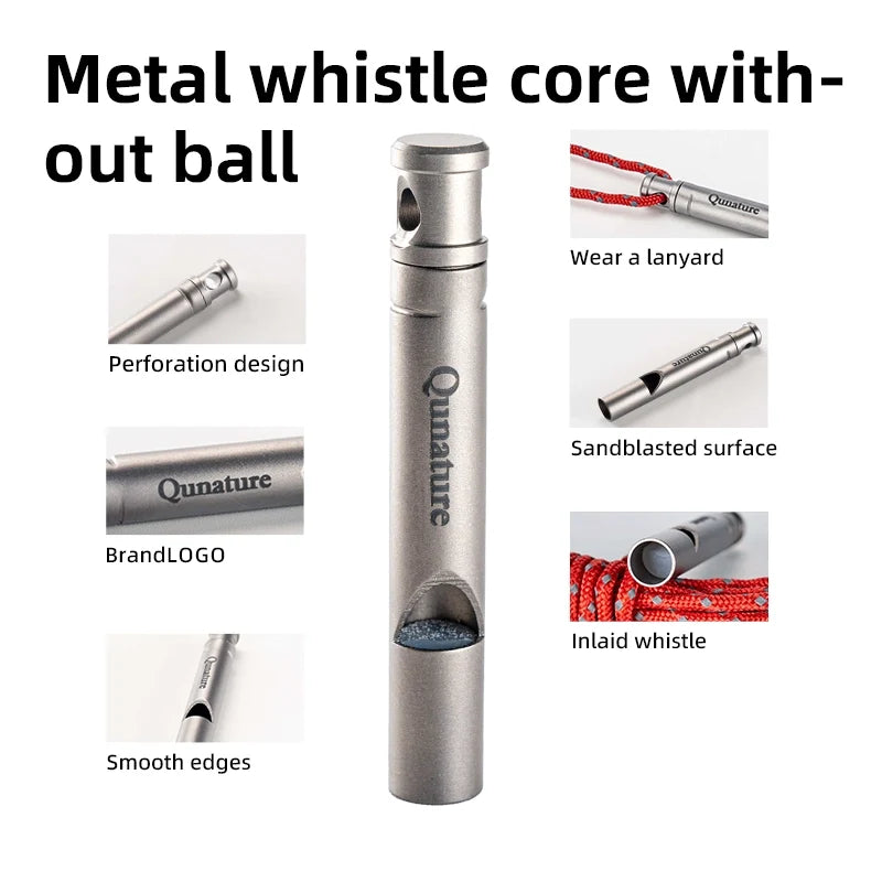 Titanium 120dB Survival Whistle for Outdoor Use