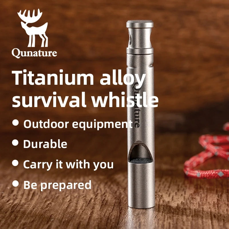 Titanium 120dB Survival Whistle for Outdoor Use