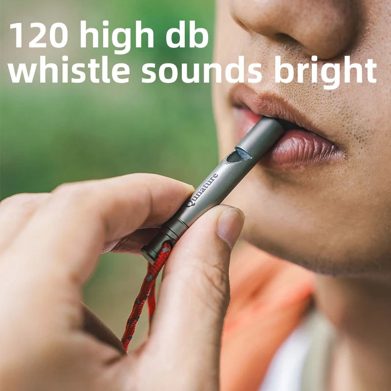 Titanium 120dB Survival Whistle for Outdoor Use