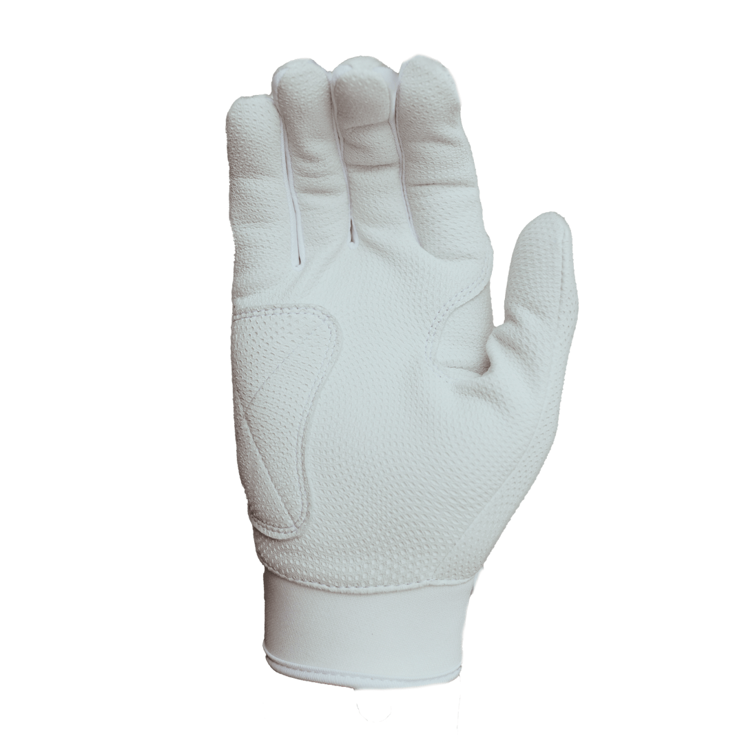 White Fastpitch Batting Gloves for Players