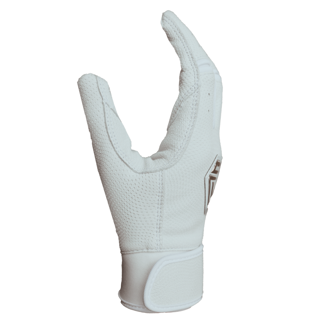 White Fastpitch Batting Gloves for Players