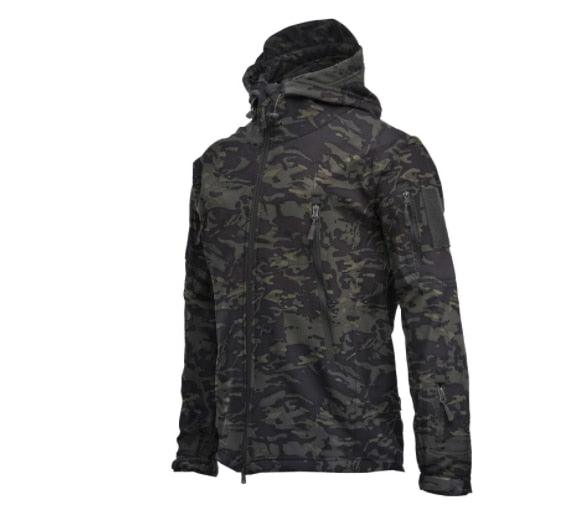 Men's Winter Camouflage Waterproof Tactical Hooded Jacket